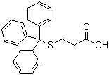 3-Tritylsulfanylpropionic acid molecular structure (CAS 27144-18-9)