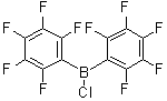 氯二(全氟苯基)硼烷分子结构 (CAS 2720-03-8)