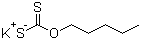 正戊基黄原酸钾分子结构 (CAS 2720-73-2)