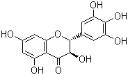 结构式 CAS# 27200-12-0, 二氢杨梅素; (2R,3R)-3,5,7-三羟基-2-(3,4,5-三羟基苯基)苯并二氢吡喃-4-酮