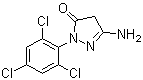 1-(2,4,6-Trichlorophenyl)-3-amino-pyrazolin-5-one molecular structure (CAS 27241-31-2)