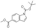 1H-Indole-1,5-dicarboxylic acid 1-(1,1-dimethylethyl) 5-methyl ester molecular structure (CAS 272438-11-6)