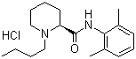 结构式 CAS# 27262-48-2, 盐酸左布比卡因; S-(-)-1-丁基-N-(2,6-二甲基苯基)-2-哌啶甲酰胺盐酸盐