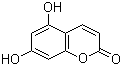 结构式 CAS# 2732-18-5, 5,7-二羟基香豆素