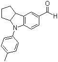 4-(4-Methylphenyl)-1,2,3,3a,4,8b-hexahydrocyclopent[b]indole-7-carboxaldehyde molecular structure (CAS 273220-35-2)