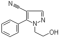结构式 CAS# 27328-72-9, 1-(2-羟乙基)-5-苯基-1H-吡唑-4-甲腈