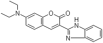 structure of CAS# 27425-55-4, Coumarin 7;3-(2-Benzimidazolyl)-7-(diethylamino)coumarin; 3-(2'-Benzimidazolyl)-7-N,N-diethyl-aminocoumarin; 3-(1H-Benzimidazol-2-yl)-7-(diethylamino)-2-benzopyrone
