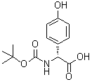 (alphaR)-alpha-[[(1,1-Dimethylethoxy)carbonyl]amino]-4-hydroxybenzeneacetic acid molecular structure (CAS 27460-85-1)