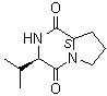 (3R,8aS)-Hexahydro-3-(1-methylethyl)pyrrolo[1,2-a]pyrazine-1,4-dione molecular structure (CAS 27483-18-7)