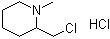 structure of CAS# 27483-92-7, 2-Chloromethyl-1-methylpiperidine hydrochloride;1-Methyl-2-chloromethylpiperidine hydrochloride