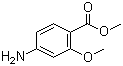 结构式 CAS# 27492-84-8, 2-甲氧基-4-氨基苯甲酸甲酯