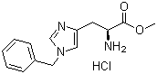 1-Phenylmethyl-L-histidine methyl ester monohydrochloride molecular structure (CAS 274927-61-6)