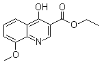 Ethyl 4-hydroxy-8-methoxy-3-quinolinecarboxylate molecular structure (CAS 27568-04-3)