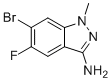 structure of CAS# 2760850-48-2, 6-Bromo-5-fluoro-1-methyl-1H-indazol-3-amine