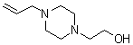 4-(2-Propen-1-yl)-1-piperazineethanol molecular structure (CAS 27612-67-5)