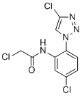 2-Chloro-N-[5-chloro-2-(4-chloro-1H-1,2,3-triazol-1-yl)phenyl]-acetamide molecular structure (CAS 2765089-70-9)
