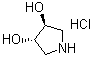 (3S,4S)-Pyrrolidine-3,4-diol hydrochloride molecular structure (CAS 276862-76-1)