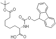 (S)-Fmoc-2-Aminooctanedioic acid 8-tert-butyl ester molecular structure (CAS 276869-41-1)