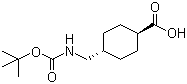 Boc-tranexamic acid molecular structure (CAS 27687-14-5)