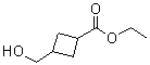 3-(Hydroxymethyl)cyclobutanecarboxylic acid ethyl ester molecular structure (CAS 27697-61-6)