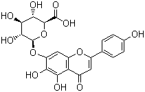 野黄芩苷分子结构 (CAS 27740-01-8)