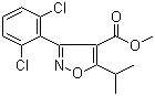 结构式 CAS# 278597-28-7, 3-(2,6-二氯苯基)-5-异丙基异恶唑-4-甲酸甲酯