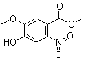 structure of CAS# 27883-60-9, Methyl 4-hydroxy-5-methoxy-2-nitrobenzoate