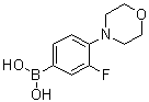 (3-Fluoro-4-morpholinophenyl)boronic acid molecular structure (CAS 279262-09-8)
