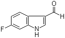 structure of CAS# 2795-41-7, 6-Fluoroindole-3-carboxaldehyde;6-Fluoro-1H-indole-3-carboxaldehyde