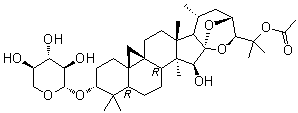 25-O-Acetylcimigenol-3-O-beta-D-xylopyranoside molecular structure (CAS 27994-12-3)
