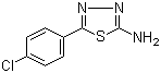 5-(4-氯苯基)-[1,3,4]噻二唑-2-胺分子结构 (CAS 28004-62-8)