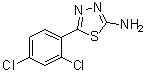 5-(2,4-二氯苯基)-1,3,4-噻二唑-2-胺分子结构 (CAS 28004-63-9)