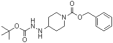 Benzyl 4-[2-(tert-butoxycarbonyl)hydrazino]piperidine-1-carboxylate molecular structure (CAS 280111-50-4)