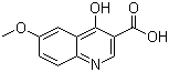 结构式 CAS# 28027-16-9, 4-羟基-6-甲氧基喹啉-3-甲酸