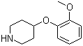 结构式 CAS# 28033-32-1, 4-(2-甲氧基苯氧基)哌啶