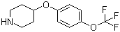 结构式 CAS# 28033-37-6, 4-(4-三氟甲氧基苯氧基)哌啶