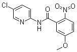 结构式 CAS# 280773-16-2, N-(5-氯-2-吡啶基)-5-甲氧基-2-硝基苯甲酰胺