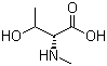 N-甲基-D-苏氨酸分子结构 (CAS 2812-27-3)