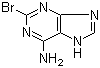 结构式 CAS# 28128-25-8, 2-溴-6-氨基嘌呤