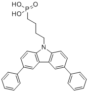 (4-(3,6-Diphenyl-9H-carbazol-9-yl)butyl)phosphonic acid molecular structure (CAS 2814500-04-2)