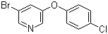 3-Bromo-5-(4-chlorophenoxy)pyridine molecular structure (CAS 28232-66-8)