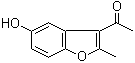 structure of CAS# 28241-99-8, 2-Methyl-3-acetyl-5-hydroxybenzofuran;3-Acetyl-5-hydroxy-2-methylbenzofuran