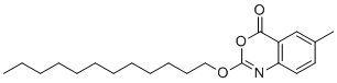 2-(Dodecyloxy)-6-methyl-4H-benzo[d][1,3]oxazin-4-one molecular structure (CAS 282526-87-8)