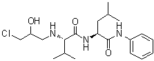 N-(3-Chloro-2-hydroxypropyl)-L-valyl-N-phenyl-L-leucinamide molecular structure (CAS 282726-25-4)