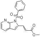 (2E)-3-[1-(Phenylsulfonyl)-1H-pyrrolo[2,3-b]pyridin-2-yl]-2-propenoic acid methyl ester molecular structure (CAS 282734-70-7)