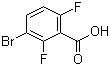3-Bromo-2,6-difluorobenzoic acid molecular structure (CAS 28314-81-0)