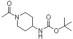 (1-Acetyl-4-piperidinyl)carbamic acid 1,1-dimethylethyl ester molecular structure (CAS 283167-28-2)