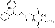 Fmoc-Asp(OAll)-OH molecular structure (CAS 283170-10-5)