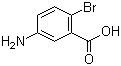 5-Amino-2-bromobenzoic acid molecular structure (CAS 2840-02-0)
