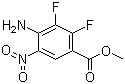 结构式 CAS# 284030-58-6, 4-氨基-2,3-二氟-5-硝基苯甲酸甲酯